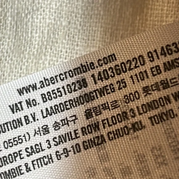 Abercrombie & Fitch White Button-Up Shirt XXS - Picture 6 of 6